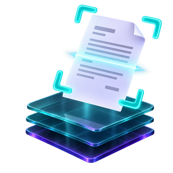 Document scanner illustration