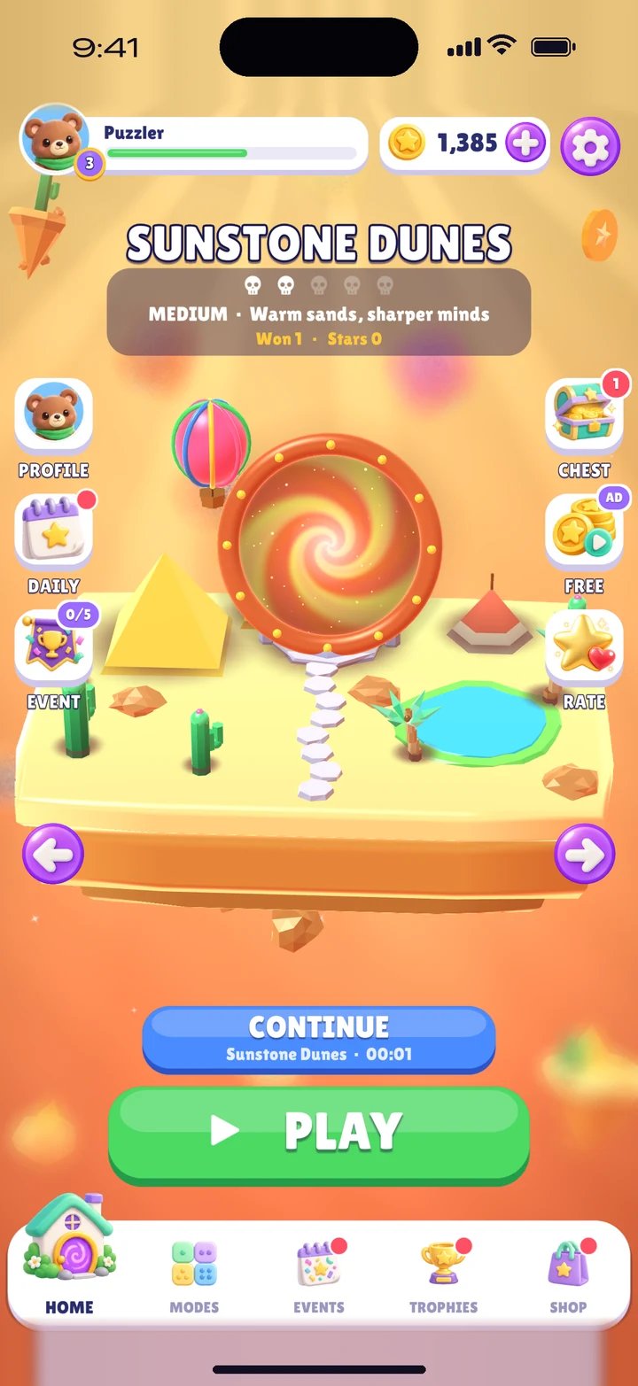 Sunstone Dunes world