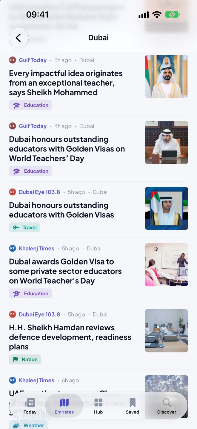 Emirate page